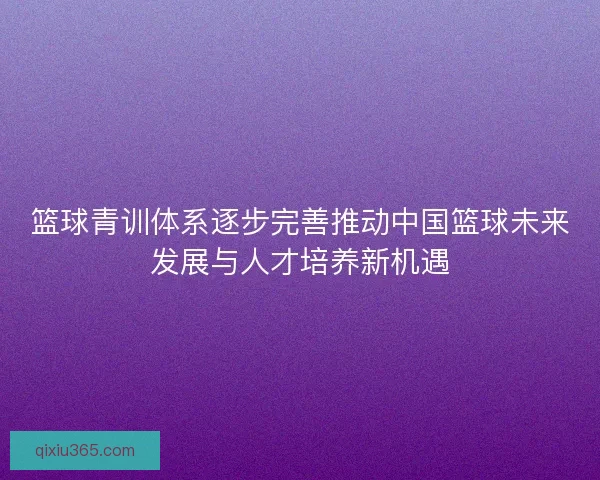 篮球青训体系逐步完善推动中国篮球未来发展与人才培养新机遇